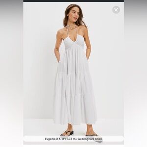 AMERICAN EAGLE HALTER MAXI DRESS - worn once